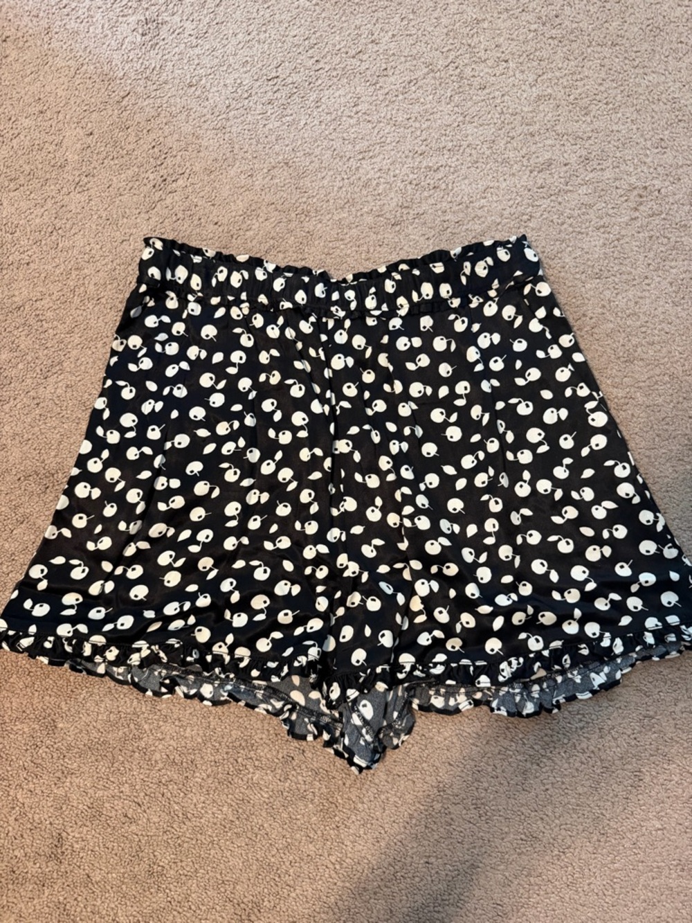 Anthropologie silky patterned shorts
